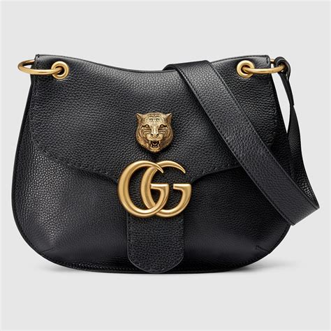 gucci leather shoulder bag embossed|vintage Gucci leather shoulder bag.